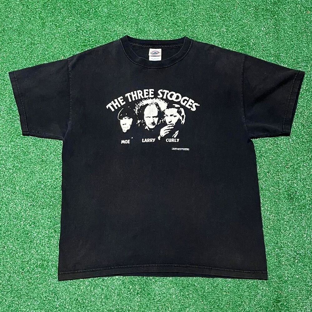 Vintage The Three Stooges Movie Promo T Shirt Size Large Comedy